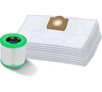 10 sacs à poussière + filtres à cartouche compatibles avec Kärcher 6.959-130.0 WD 3 MV 3 filtre lavable
