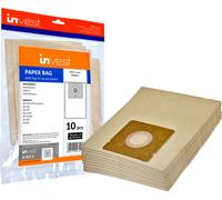 Invest - Lot de 5 sacs d'aspirateur filtrants pour Rowenta RO 1700-1799 Compacteo, RO 1855, RO 5227, RO 524321, RO 5253OA, ZR 0039, ZR 0041 - Marron