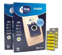 10 Sacs Aspirateur + 10 Parfums Compatible avec Electrolux E200S Classic Bags - 9001684621, E200SM Classic Bags - 9001688002, E201, E 202 | 10 Sacs, Désodorisants, Accessoires, Pièces De Rechange