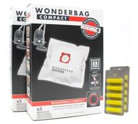 10 Sacs Aspirateur + 10 Parfums Compatible avec Rowenta Dymbo Integral - RS056ND, Dymbo Integral - RS056W, Dymbo Integral - RS057N | 10 sacs, rafraîchisseur d'air, accessoires, pièces de rechange
