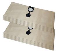10 Sacs Aspirateur Pour Starmix FB 32/35 Sacs Filtrants, 442761, 442778, 413099 - Pour NSG-/NTS-Séries - Pour tous les récipients ronds de 30 à 35 litres en plastique, en acier et en acier inoxydable