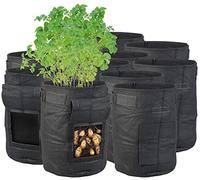 Royal Gardineer Sacs de culture 10 L avec trappes et poignées – Lot de 10