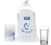 10 sacs de glace avec coulistique - sac organisateur pour cube congélateur | Portable pour la célébration du restaurant WeeDings Christmas Party Facile Filit aokproof réutilisable, multicolore, 20