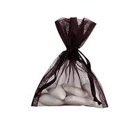 Santex 10 sacs en organza 7,5 x 10 cm Noir