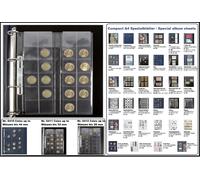 10-SAFE-5411 Feuilles Pièces A4 24 Cases Compact Pour Pièces Jusqu'à 33 Mm