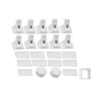 10 serrures de placard magnétiques de sécurité enfants + 2 clés - Verrouillage invisible sans perçage - Serrure de tiroir pour bébé de placard