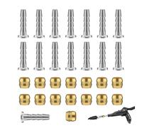 10 Set BH90 Olive et Barb, BH90 Connecteur de Tuyau de Frein Hydraulique Cuivre, Insert Connecteur Olive de Réduction pour Tuyau de Vélo Frein à Disque Hydraulique Pièce de Rechange Shimano Doré