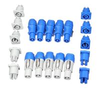 10 Set Neutrik Powercon Type A Nac3Fca + Nac3Mpa-1 Adaptateur De Panneau De Prise De Chassis