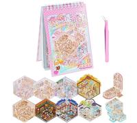 10 Sets Autocollants 3D Maison, 3D Stickers Scene Miniature, DIY Autocollants de Scène avec 1 Pincette, pour Soulager le stress, stimuler la créativité