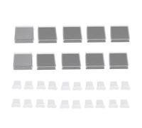10 Sets Lower Lashes Stamp Curved Reusable Eyelash Extension Kit, Lower Eyelash Stamp Tool for Easy Makeup Application, with 20 Stamps and 10 Pads for Beginners and Pros