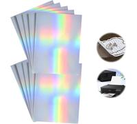 10 Sheets Vinyl Sticker Paper, A4 Paper Sticker Printer, Printable Vinyl Sticker, Transparent Printable Paper, For Inkjet Printer (21 X 29.7 Cm)