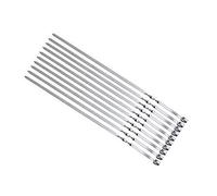 10 Shish kebab brochettes 1,5 mm. Acier inoxydable 60cm. Schampura Broches de bbq Brochettes de viande aussi pour Mangal