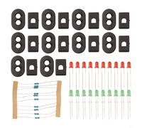 10 Signaux LED Pré-câblés pour Décor Railway | Compatible échelle HO et OO, tension pour 3v, idéal pour réseaux ferrés réduits, finition réaliste