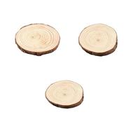10 sous-verres ronds en bois brut, copeaux de naturel avec écorce et rondins peints à la main, fabriqués partir matériaux bricolage(10-12cm)