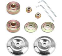 10 Spare Parts Brush Cutter Head Nut Kit Universal Trimmer Head Kit Fixing Kit Blade Box for Strimmer and Lawn Mowers