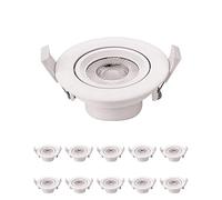 10 Spots encastrables orientables 7W 4500K 525Lm Optonica CB3285