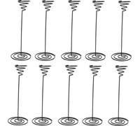 10 Stcs Spiral Air Plant Stand 190mm exposition décorative en fer pour balcon jardin terrasse