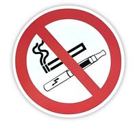 10 Stickers interdiction de fumer et vapoter autocollants Interdiction de fumer cigarette interdite autocollants rond 95 m interdit cigarette + Electronique étiquette affiche panneau ne pas fumer