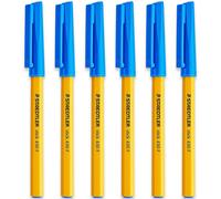 10 Stylos À Bille Staedtler Bleus Fins Excellente Qualité