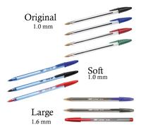 10 Stylos bic Cristal Souple Large Original Papeterie École Bureau Stylo 3494