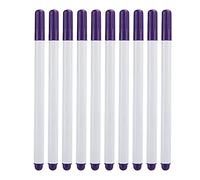 10 Stylos Marqueurs Effaçables à l’Eau pour Tissu, 15,2 cm, Couleur Violet - Tracé Précis et Disparition Naturelle en 48h, Accessoires pour Couture et Broderie (Violette)