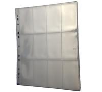 10 supports de collection en format A4 - pages d'album pour rangement - plusieurs tailles disponibles - sans acide - billets de banque - cartes de collection - range-monnaie - photographie 8 Pockets