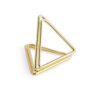 10 Supports marque-places triangles dorés 2,3 cm - Or