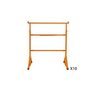 10 Supports Tréteaux de Maçon en Acier Table Établi de Travail Hauteur Réglable