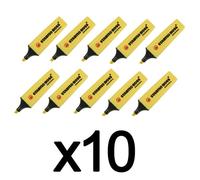 10 surligneurs - STABILO BOSS ORIGINAL - Pastel - Crème de jaune