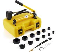 10 T Kit de Perforation Hydraulique - VEVOR -Poinçonneuse avec 6 Poinçons 22-60 mm