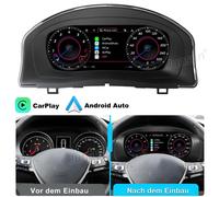 10.tableau de bord numérique 25 pouces pour VW Golf 5 (2003-2008) - Tachymètre Plug & Play avec CarPlay, Android Auto & commandes au volant