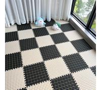 10 tapis d'épissure Home Decor, tapis de découpe Tapis puzzle lavable pour le salon et la chambre, taille : 30x30x1 cm, style 3