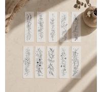 10 Tatouages Éphémères Personnalisés, Tatouage Fleur Bras, Transfert Eau | Bekecidi, Tatouage Éphémère Femme, Faux Tatouage, Tatouage Mariage, 21x6cm, 2 Semaines, Sticker Floral