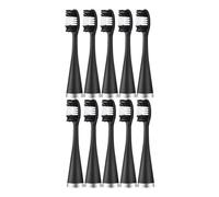 10 têtes de brosse à dents rechange for électrique et détartreur(10pcs black)