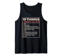10 Things I Want in Life Liste Passionné Voiture Garage Débardeur