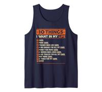 10 Things I Want in My Life Cars More Cars Amateur de Voitures Débardeur