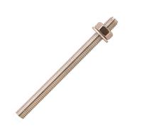10 tiges filetées standard avec écrou, inox A4 - M10 x 130 mm