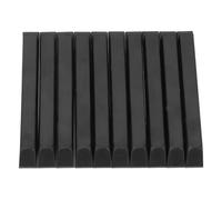 10 touches de piano noires, ensemble de touches de remplacement en plastique ABS à texture mate pour la réparation et l’entretien, compatible avec la plupart des pianos standard