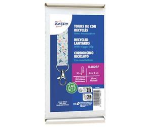 10 tours de cou recyclés pré-imprimé Floral avec mousqueton 2cm de large