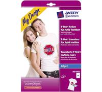 10 Transfers t-shirt pour textiles clairs AVERYZWECKFORM MD1002, DIN A4, 10 feuilles
