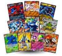 10 Ultra Rare Sammelkarten Deutsch - Alle Karten EX Oder V, Garantiert Ohne Doppelte - Kompatibel mit PKM - Authentische Sammelkarten mit Gelben Rändern - Zufallsauswahl für Sammlung und Geschenk
