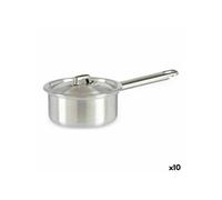 10 Unités de Casserole avec couvercle Ø 12 cm Argenté Aluminium 600 ml