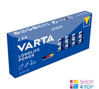 10 VARTA LONGLIFE POWER ALKALINE AAA LR03 4903 BATTERIES 1.5V MICRO MN2400 NEUF