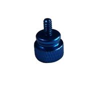 10 vis moletées étagées en aluminium anodisé, n° 6#-32/M3.5, for panneau latéral de disque(Dark blue)