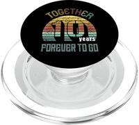 10 Wedding Anniversary for Couple Best Ten Years of Marriage PopSockets PopGrip pour MagSafe