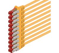 10 x 0.5 m Patch Cable Network Cable Cat 6 Cat6 RJ45 SFTP Yellow