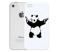 (10 x 10) Mural en vinyle Banksy Motif Panda avec pistolets Guns)/Rue Graffiti Art Sticker Mural amovible en vinyle Home aléatoire cadeau inclus