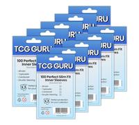 10 x 100 TCG Guru - Taille parfaite - Pochettes intérieures - Taille standard - Manches souples