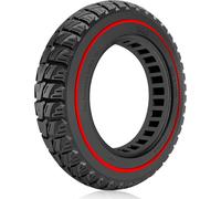 10 X 2.0 Inches 10 X 2.125, 50/75-6.1 Solid Tyre For Xiaomi Scooter M365 Pro 2 Evercross Ev10k, 10x2/54-152 Elastic Wheel, Puncture-Proof Solid Red, 1 Piece