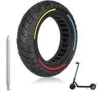 10 x 2.5 Full Tyre for Electric Scooter, 10 Inch Scooter Wheels for Ninebot Max G30 G30P G30LP, 60/70-6.5 Non-Slip/Anti-Breakage Spare Tyre